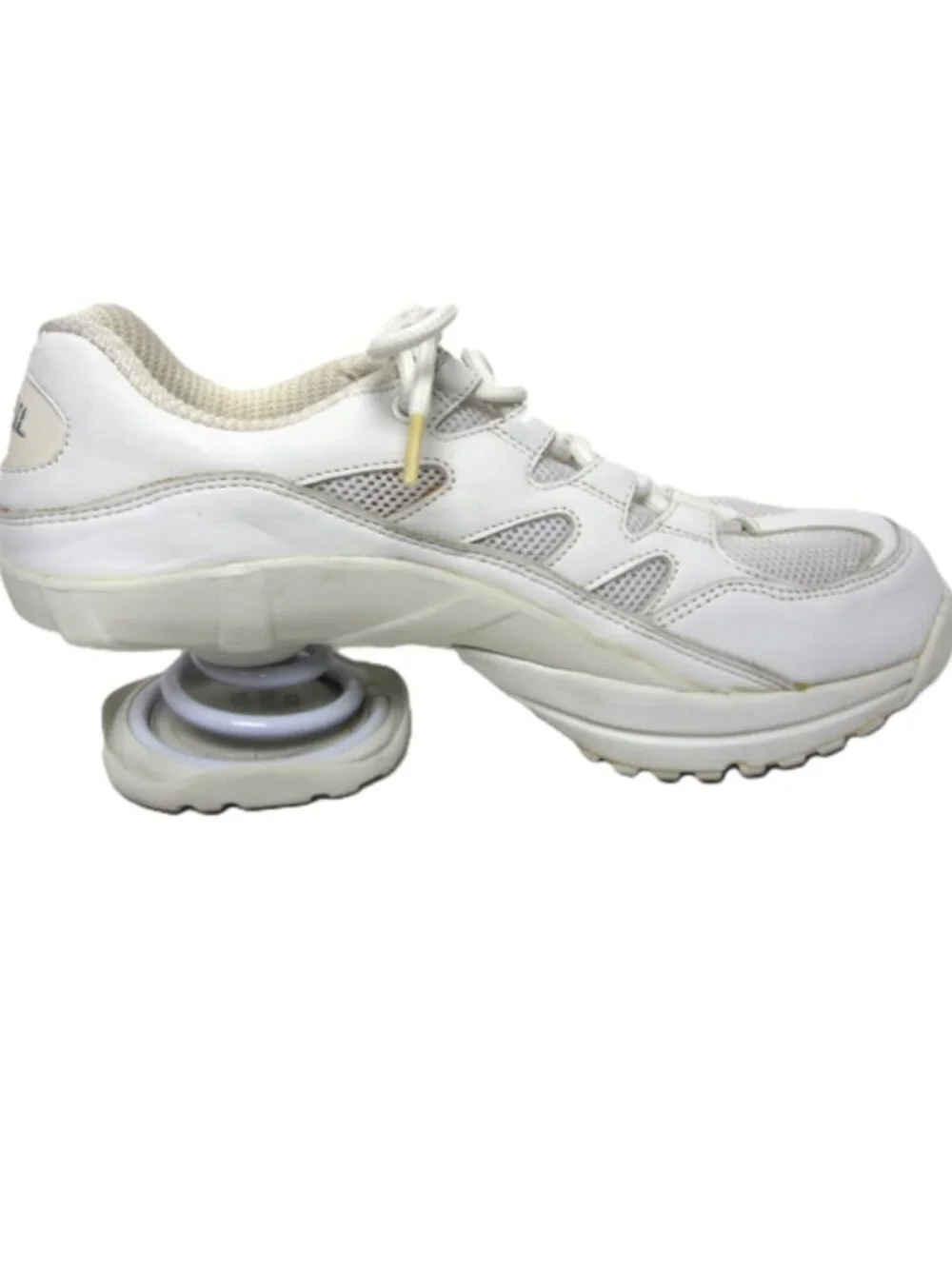 Z-Coil Womens Size 10 Freedom Athletic Mesh Leather Shoes Classic White Open